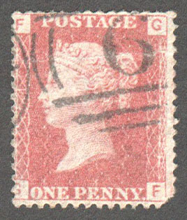 Great Britain Scott 33 Used Plate 74 - GF - Click Image to Close